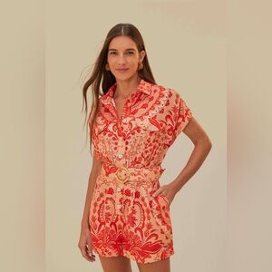 Farm Rio Jaipur Linen Romper